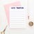 KS097b personalized lined kids stationery set girls boys line lines simple cute note cards 1