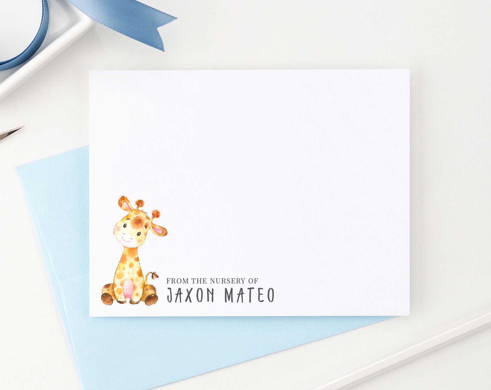 KS099 from the nursery of giraffe stationary set for boys and girls kids giraffes safari animal 1