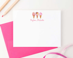 KS119 personalized cute ice cream stationary for kids icecream cone fun elegant cute 2