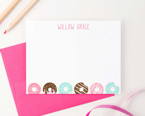 KS124 personalized donuts stationery set for kids kid girls girl boy donut do nut cute fun simple