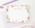 KS133 watercolor floral personalized stationery set a note from girls flowers cute sweet 3