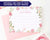 KS133 watercolor floral personalized stationery set a note from girls flowers cute sweet lined