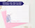KS135 personalized watercolor unicorn stationery for kid girls unicorns lined