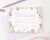 KS153 watercolor floral fill in thank you stationery sets girls florals flowers elegant cute 3
