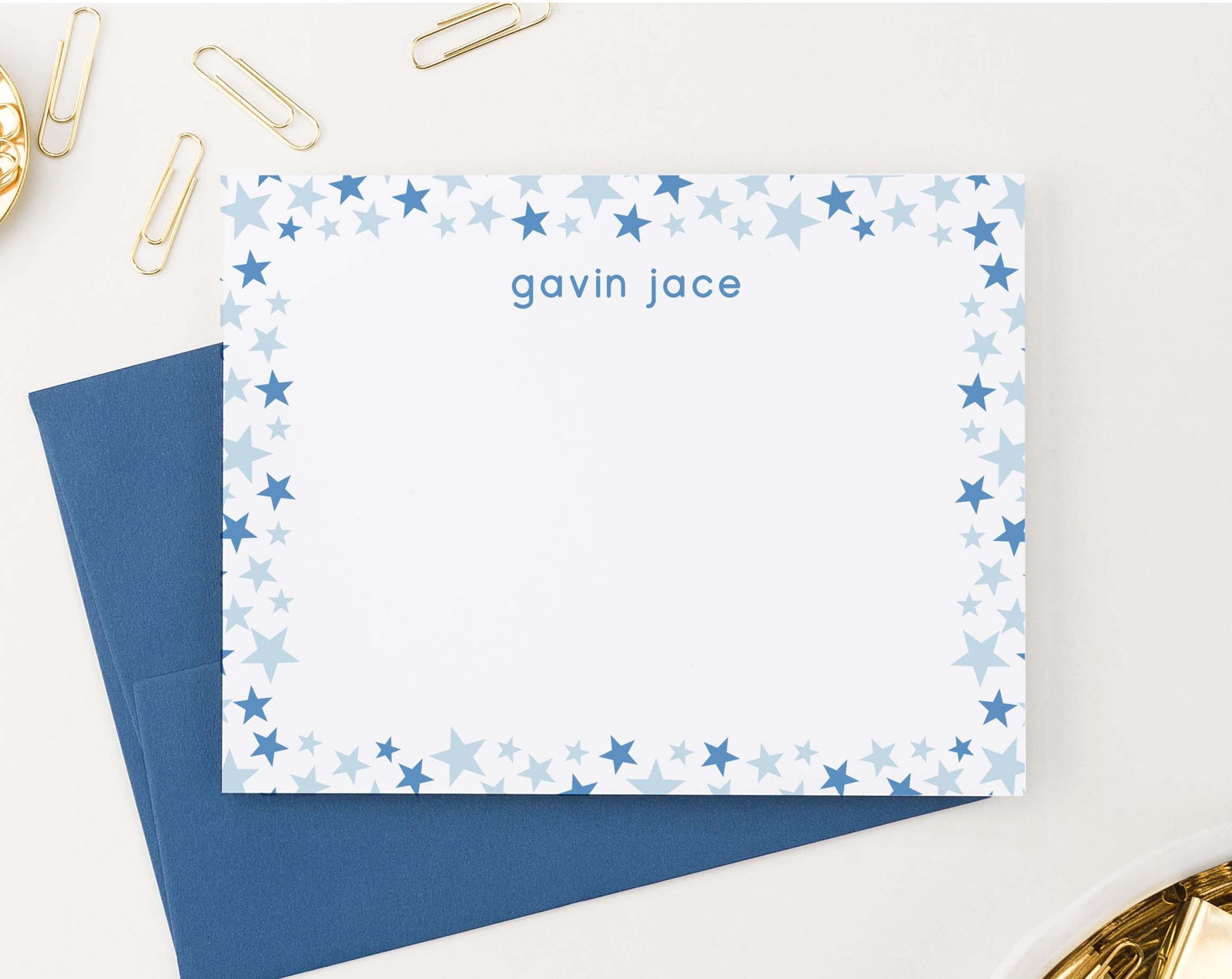 KS169 multiple stars border kid stationery set star boys girls