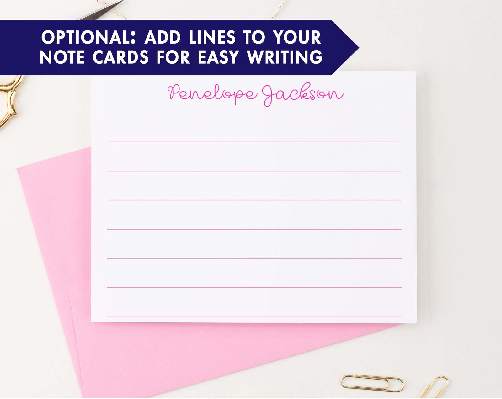 KS173 cute script stationary personalized for kid simple girls