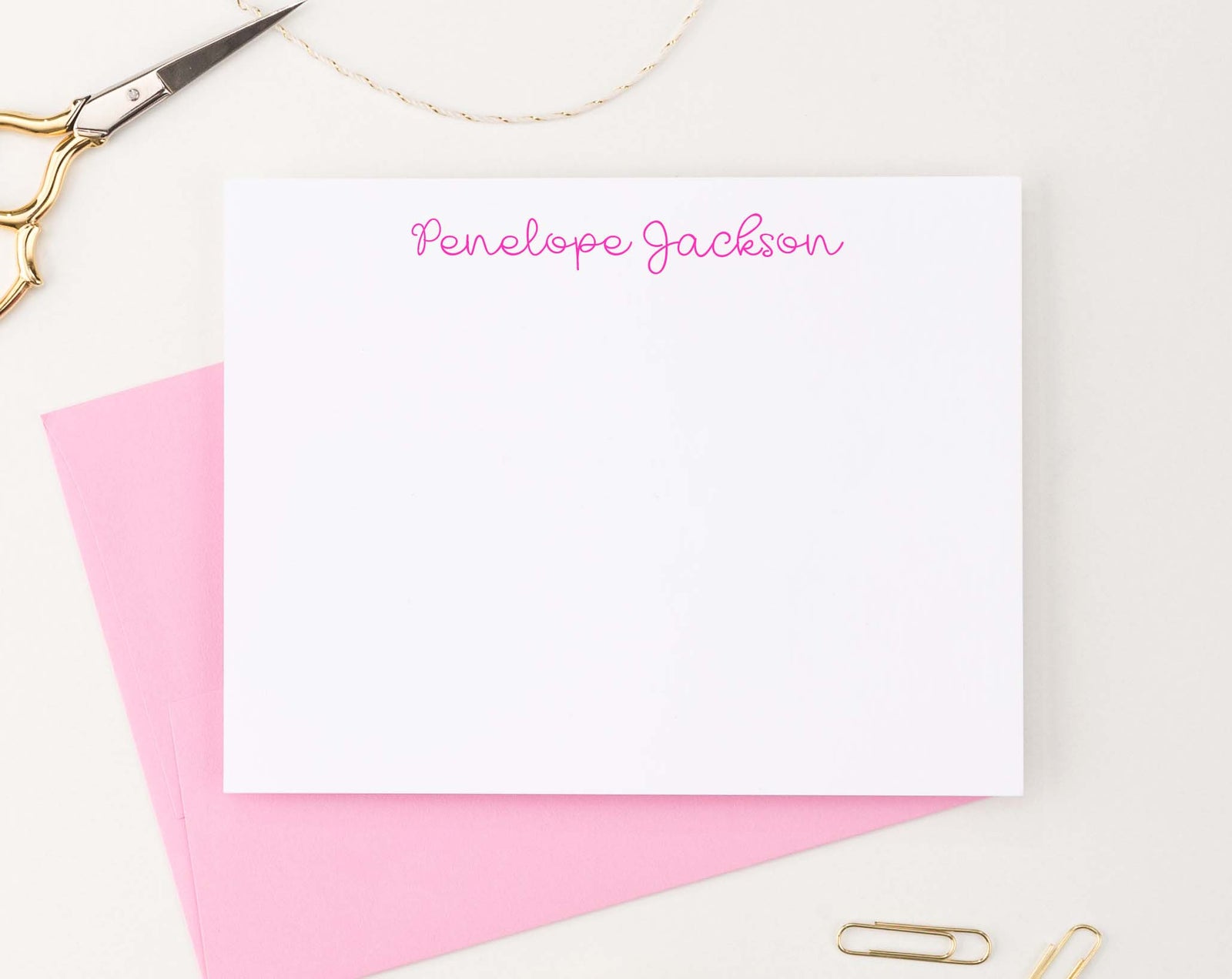 KS173 cute script stationary personalized for kid simple girls