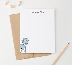 KS212 Customized Robot Stationery for Kids note cards robots cool boys girls b