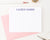 ML007 simple block font stationary personalized for adults flat notecards professional classic 1