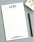MNP01 from the desk of 3 letter monogram notepads for business professional men stationery block font personalized