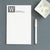 MNP04 from the desk of 1 initial monogram note pads for adults men mens women personalized stationary block font