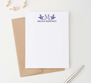 Personalized Elegant Monogramed Stationary For Adults