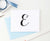 MS014 personalized simple 1 initial stationary for women and men folded notecard script font 1