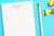 NP005 simple kids notepad set personalizedscript paper letter writing