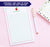 NP008 personalized apple notepad for teachers writing paper lined