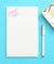 NP014 personalized corner script personalized note pads for women stationary paper 1
