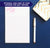 NP014 personalized corner script personalized note pads for women stationary paper lined