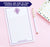 NP015 1 initial personalized monogram notepads border block font lined