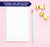NP016 personalized polka dot border kids notepads writing paper lined