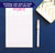 NP021 personalized modern 3 letter monogram notepads set women letter writing lined