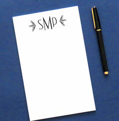 NP021 personalized modern 3 letter monogram notepads set women letter writing