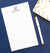 NP026 personalized simple 1 initial monogram note pads with name women paper 1