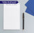 NP028 modern script personalized notepads set women letter writing lined
