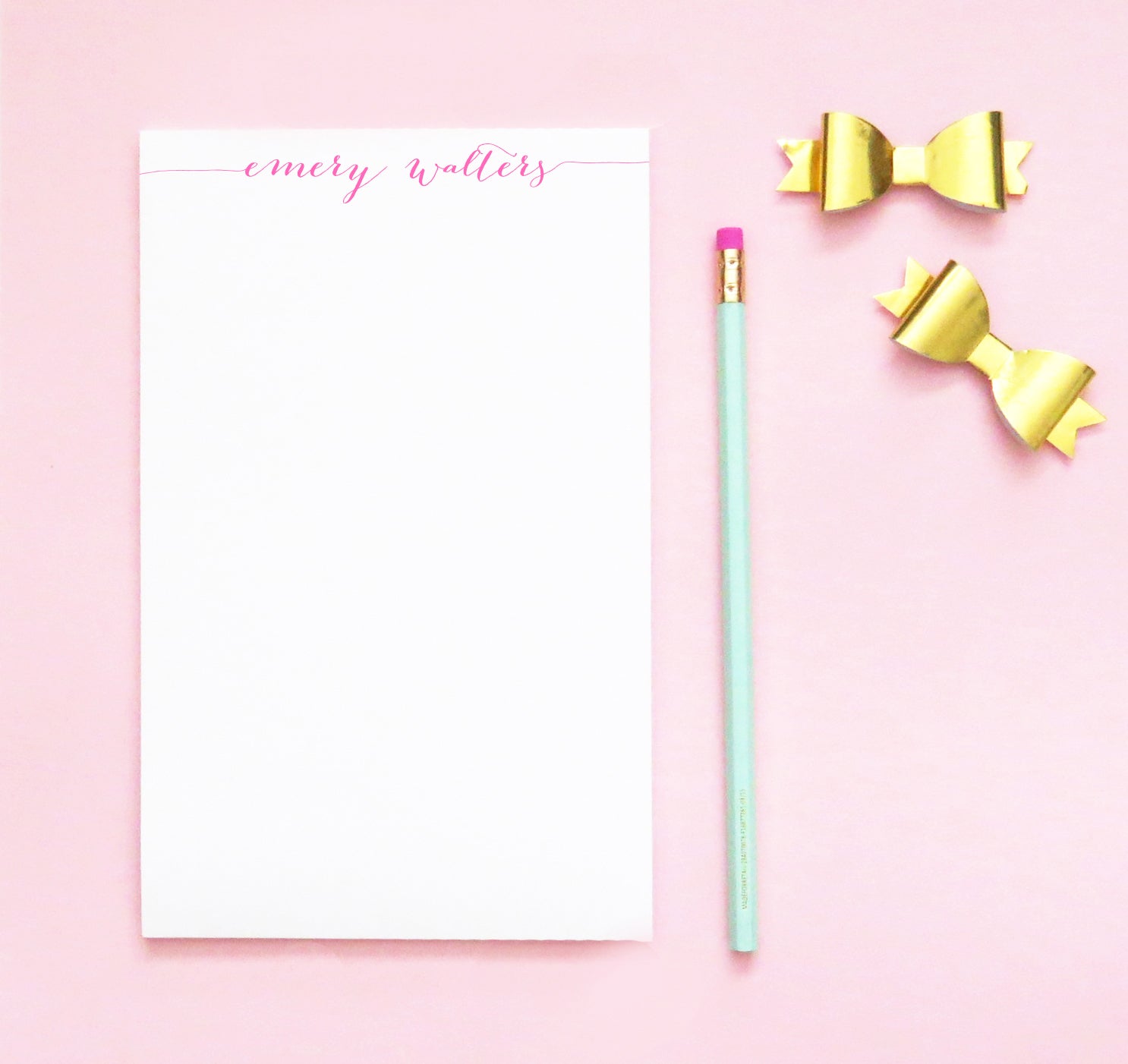 NP028 modern script personalized notepads set women letter writing 2