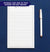 NP032 personalized name and border notepad for kids script stationery lined