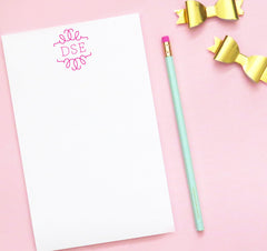 NP033 personalized elegant monogram note pads 3 letter stationary