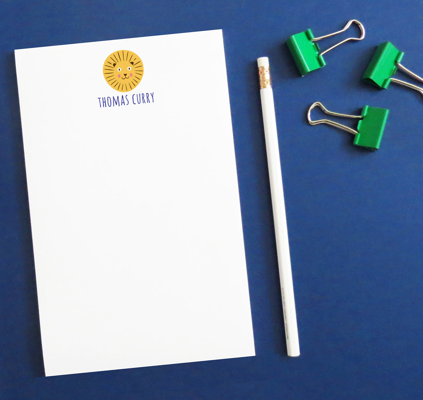 NP041 personalized lion notepads for kids animal paper