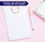 NP047 floral wreath personalized notepads for women script elegant lined