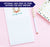NP050 elegant antler personalized stationery notepads for women writing paper lined