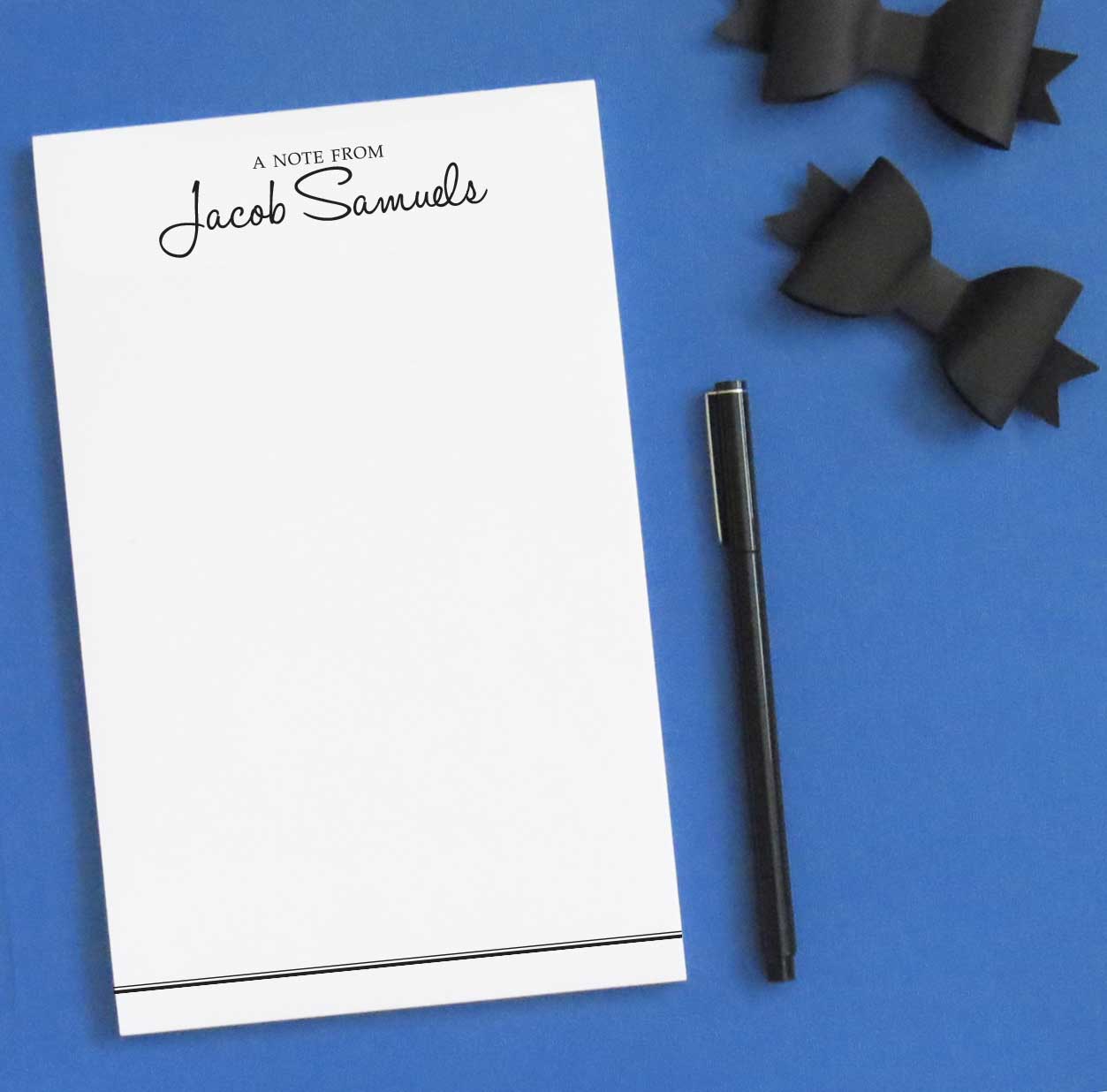 NP056 a note from personalized notepad set men bottom line