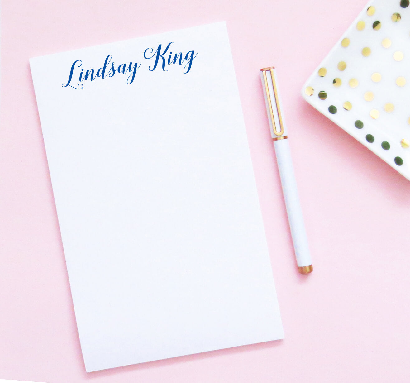 NP058 classic script personalized notepad for adults writing paper