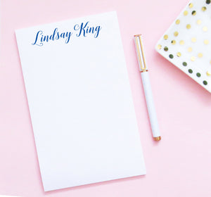 NP058 classic script personalized notepad for adults writing paper
