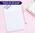 NP059 elegant corner script personalized notepad for women simple stationery lined
