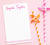 NP061 personalized simple kids notepad with polka dot line heart script