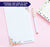 NP068 bohemian floral notepad personalized for women elegant script paper lined