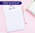NP069 floral arrows personalized notepad set script women stationery lined