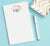 NP075 floral frame name personalized note pad set florals writing paper