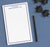 NP076 from the desk of personalized note pad for men and women letter writing stationery 1