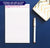 NP082 personalized classic 2 letter monogram note pad with name monogrammed professional paper lined