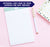 NP084 modern 2 letter monogram notepads formen and women stationery writing paper lined