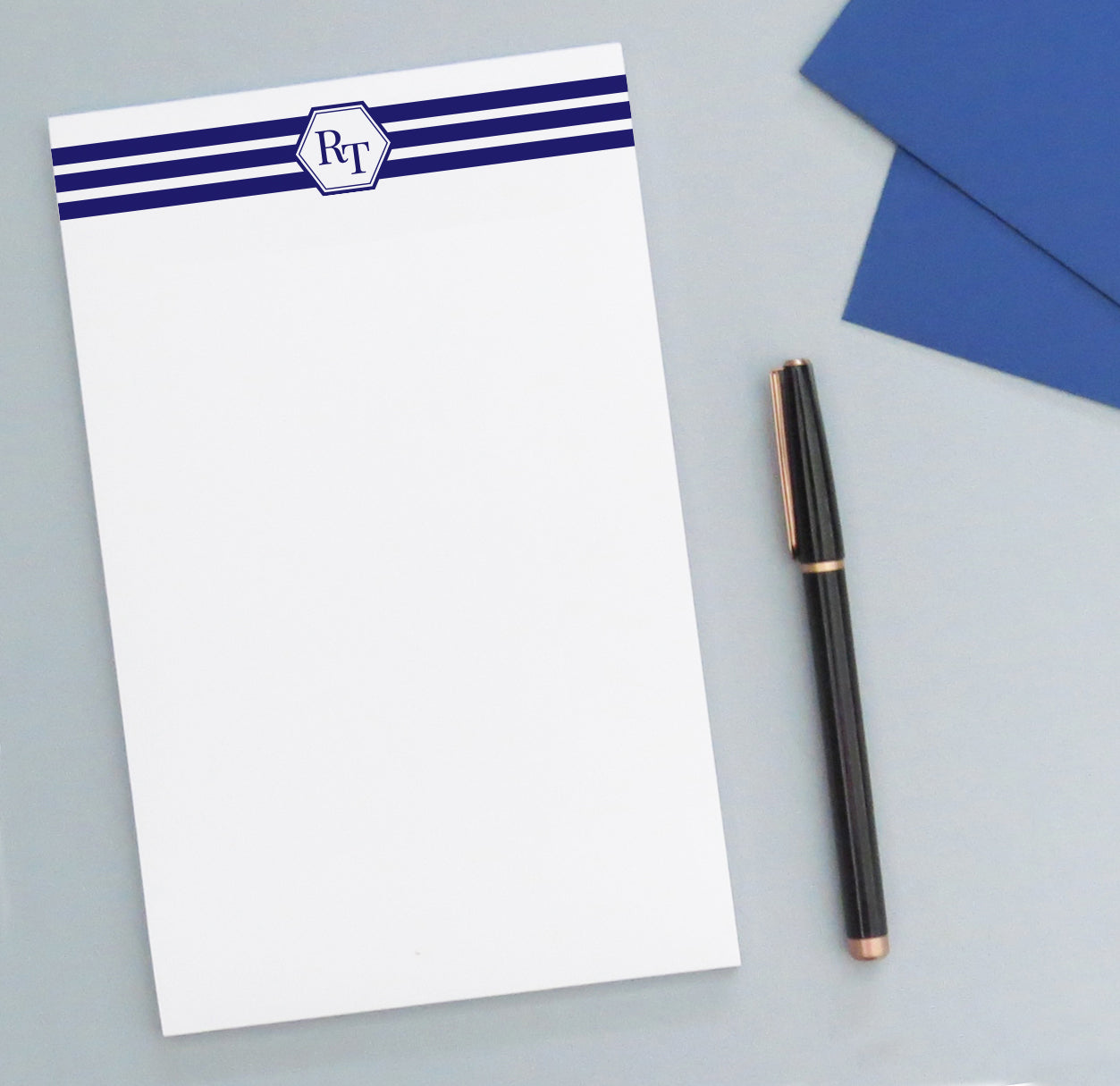 NP084 modern 2 letter monogram notepads formen and women stationery writing paper