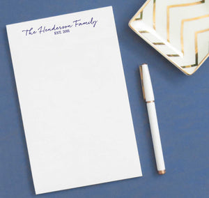 NP089 year established family notepads personalized simple stationary paper
