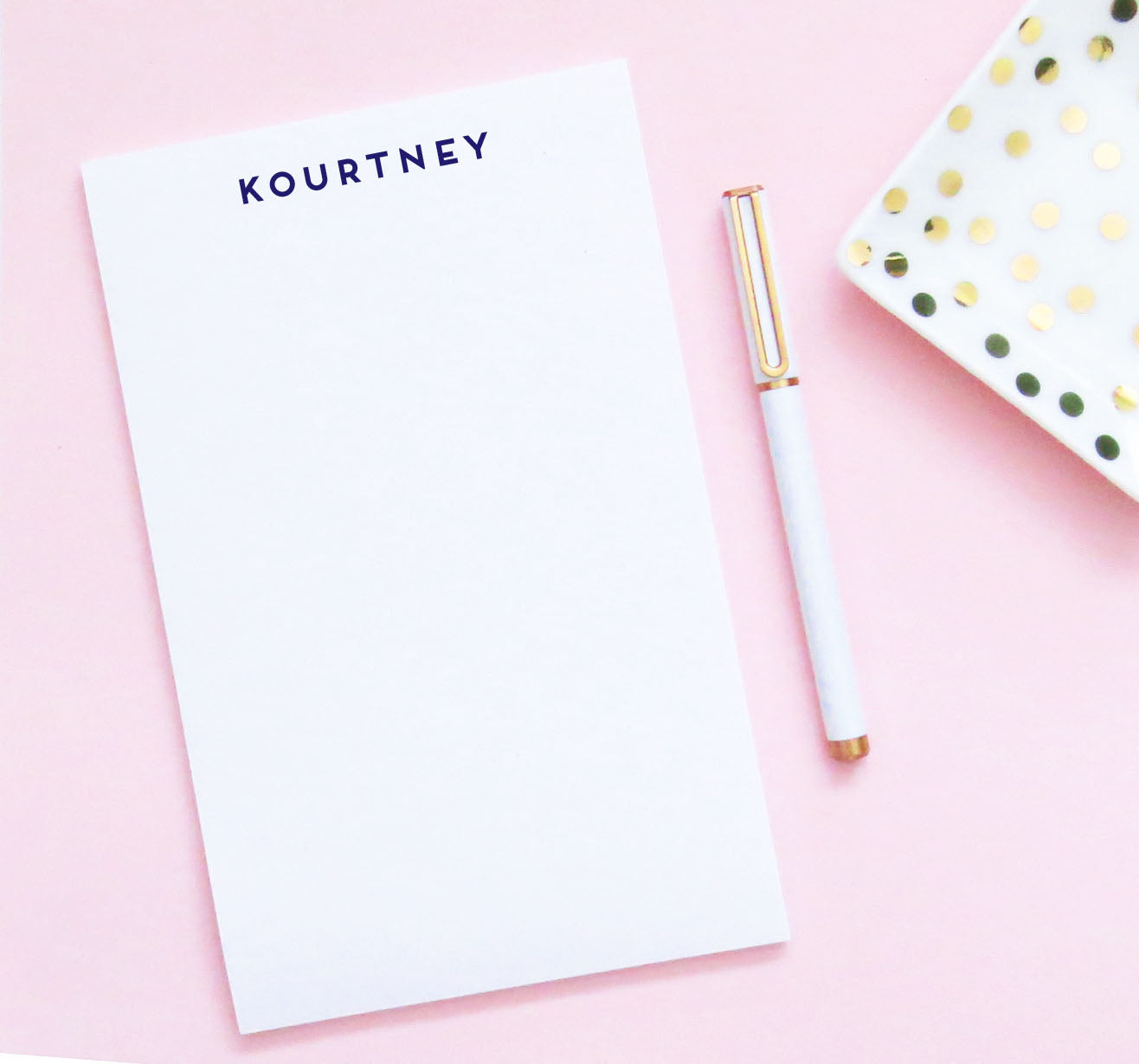 NP092 simple block font personalized note pad for adults stationery classic paper 2