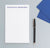 NP093 block font personalized note pad for men and women writing paper stationery 2