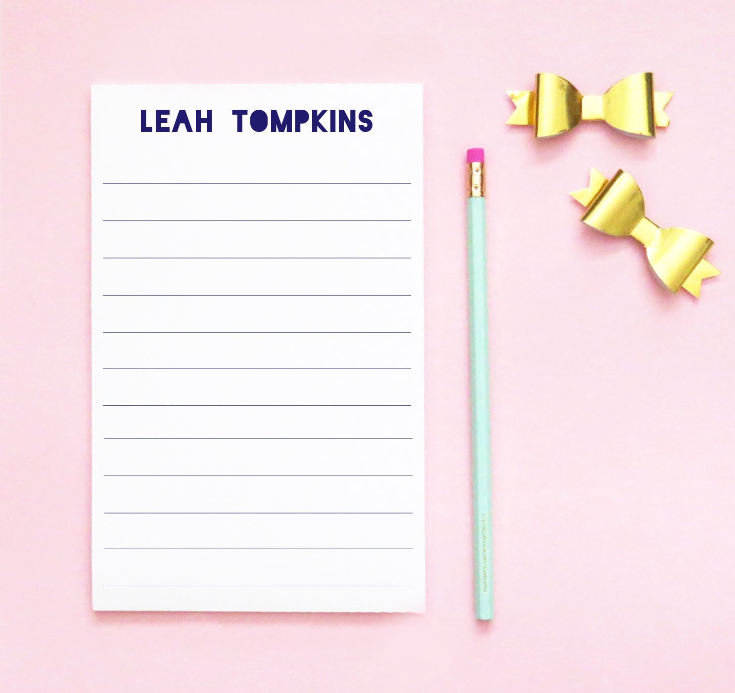 NP094 lined notepads personalized for girls lines paper stationery 2