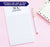 NP098 personalized professional 2 letter monogram note pads name professional paper lined